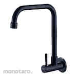 Meridian Wall Sink Tap Black