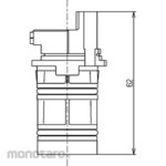 TOTO Bath faucet bracket replacement parts Opening and closing unit Spacer part THA1-6