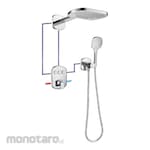 Paloma Thermostatic Concealed Shower Mixer With Proclick - 4 Buttons