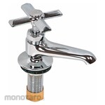 AQUAPLUMB Dual-Wristblade-Handle Two-Hole Centerset Deck-Mount Bathroom Faucet