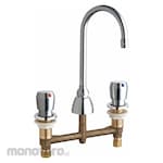 CHICAGO FAUCETS Dual-Metering-Handle Three-Hole Widespread Deck-Mount Bathroom Faucet