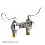 CHICAGO FAUCETS Dual-Wristblade-Handle Two-Hole Centerset Deck-Mount Bathroom Faucet
