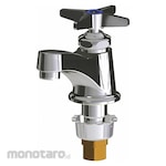 CHICAGO FAUCETS Single-Cross-Handle Single-Hole Deck-Mount Bathroom Faucet
