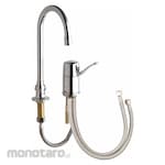 CHICAGO FAUCETS Single-Joystick-Handle Two-Hole Off-Centerset Deck-Mount Bathroom Faucet