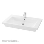 TOTO Console Square Lavatory 1 Tap Hole complete with Brackets