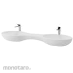 TOTO Le Muse Twin Vessel Lavatory complete with Brackets
