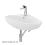 TOTO Le Muse Wall Hung Corner Lavatory complete with Brackets
