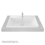 TOTO Self Rimming Lavatory 1 Tap Hole complete with Brackets