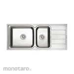 Wasser Double Bowl Sink with Drainer