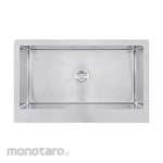 Wasser Single Bowl Handmade Sink with Flat Apron