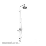 Wasser Wall Mounted Column Rain Shower Mixer Exclusive Set With Spray Massage