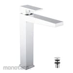 Waterplus Basin Mixer Tall with Large Push Pop-Up