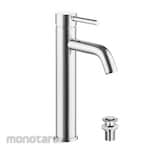 Waterplus Basin Mixer Tall with Push Pop-Up