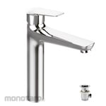 Waterplus Basin Mixer Tall with Push Pop-Up
