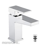 Waterplus Basin Mixer with Large Push Pop-Up