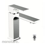 Waterplus Basin Mixer with Large Push Pop-Up