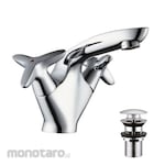 Waterplus Basin Mixer with Lever Pop-Up