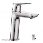 Waterplus Basin Mixer with Lever Pop-Up