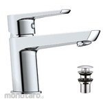 Waterplus Basin Mixer with Lever Pop-Up