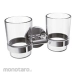Waterplus Cup Holder Double (Clear Glass)