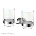Waterplus Cup Holder Double (Clear Glass)