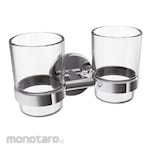 Waterplus Cup Holder Double (Clear Glass)