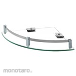 Vone Shelf Corner Single Glass (Rak Sudut Kamar Mandi)