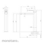 Phoenix Tapware Vivid Slimline Oval Vessel Mixer
