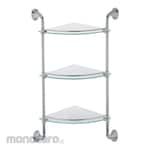 Alno Shelf Glass Triplex (Rak Sudut Kamar Mandi)