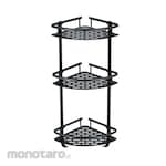 COOGER Three Layer Triangle Corner Toilet Rack
