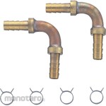 SANEI (formerly Sanei Faucet Manufacturing Co., Ltd.) Pair resin pipe L bracket set