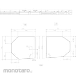 TOTO TOTO Bath lid Insulation 2 pieces lid