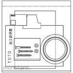 TOTO Fixing brackets