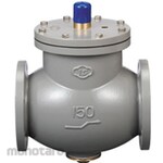 IS Kogyosho F-type ball tap, flange type straight type, sheet packing