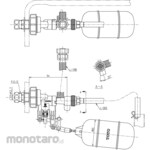 TOTO Ball tap for horizontal low tank