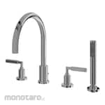 TOTO Ego II Set Shower & Keran Bak Mandi 4 Lubang Lever Handle