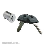 HAFELE Plate Cylinder SYMO 3000 with Keys Plastic Cap Black
