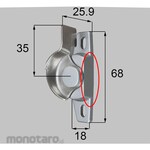 LIXIL (Shin Nikkei) Crescent Window Lock (Pengunci Daun Jendela)