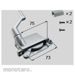 LIXIL (Shin Nikkei) Operator Handle Set for Louver Window (Tuas Pemutar Jendela Krepyak)