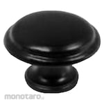 Yane Cabinet & Furniture Knob Handle Black Dof Brass