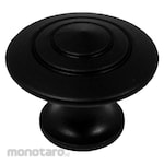 Yane Knob Handle for Cabinet & Furniture Matte Black Aluminum (Gagang Furnitur Tarik Bulat)