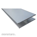 Alinco Aluminum mall H type Hakama 25X5 Silver 1m