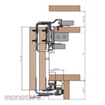 HAFELE Double Running Track (Rel Ganda Pintu Geser)