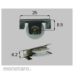 LIXIL (Shin Nikkei) Sliding Screen Door Roller (Roda Pintu Kasa Geser)