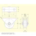 MALCON All Stainless Steel Heavy-Duty V-Grooved Caster with Frames S-3000 MALCON