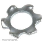 RS PRO External Tooth Lock Washer Bright Zinc Plated Steel (Ring Kunci Gerigi)
