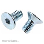 RS PRO Hex Socket Countersunk Screw Bright Zinc Plated Steel
