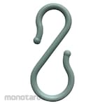 TRUSCO Plastic S-Hook 70mm Light Blue (Pack of 2, 10 Sets) (Pengait Bentuk S)