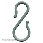 TRUSCO Plastic S-Hook 70mm Light Blue (Pack of 2, 100 Sets) (Pengait Bentuk S)