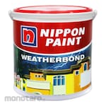 NIPPON PAINT Wall Paint Weatherbond 1L (Cat Dinding / Tembok)